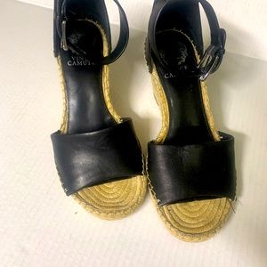 Vince. Camuto Black  leather sandals